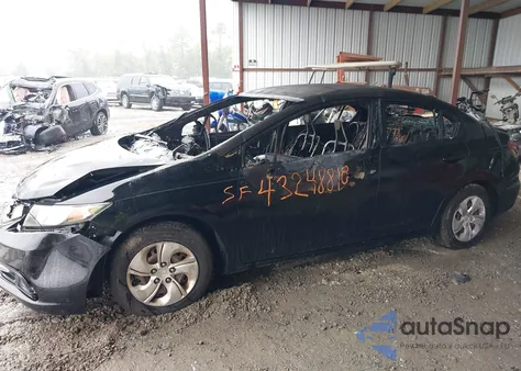 2014 Honda Civic Lx из США, поврежденный, VIN 2HGFB2F55EH522596